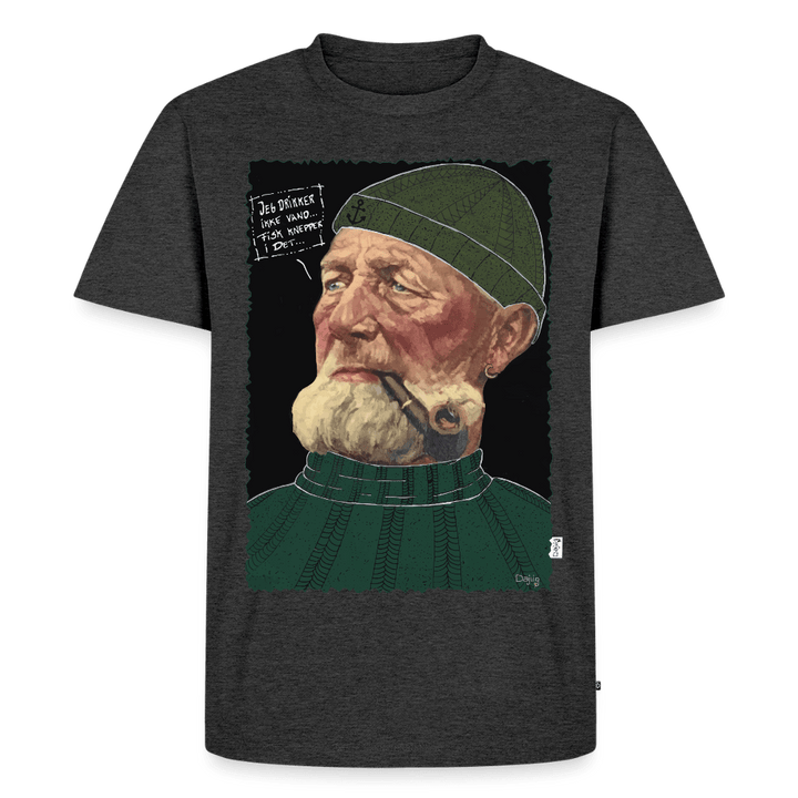 Anker Bådsmand - Premium Herre T-shirt - Herre premium T-shirt - antracit meleret - Dajlig