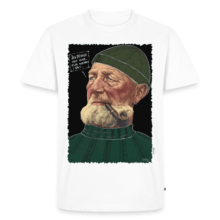 Anker Bådsmand - Premium Herre T-shirt - Herre premium T-shirt - hvid - Dajlig
