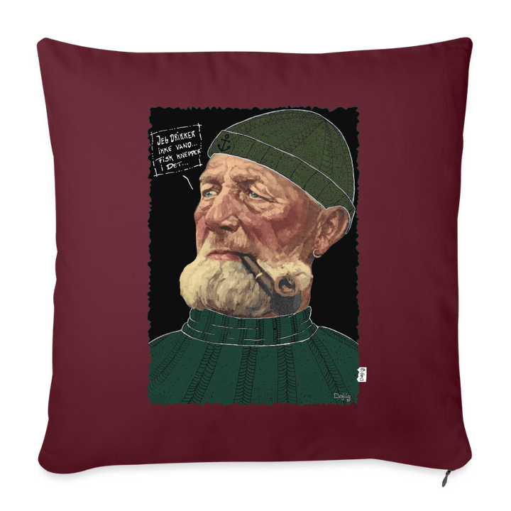 Anker Bådsmand - Sofapude betræk - Pudebetræk 45 x 45 cm - burgunder - rød - Dajlig