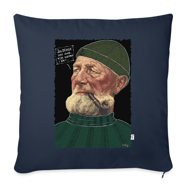 Anker Bådsmand - Sofapude betræk - Pudebetræk 45 x 45 cm - marineblå - Dajlig