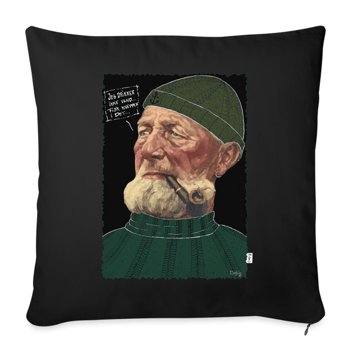 Anker Bådsmand - Sofapude betræk - Pudebetræk 45 x 45 cm - sort - Dajlig