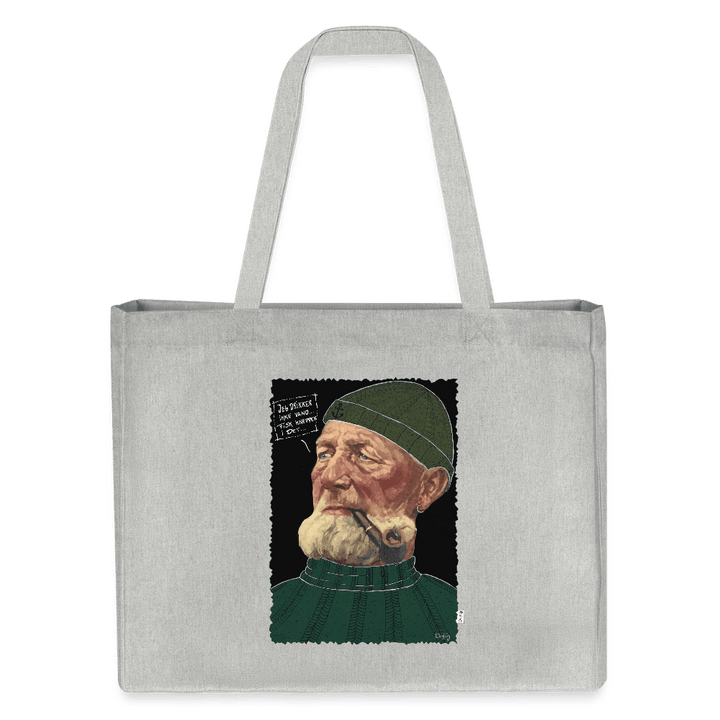 Anker Bådsmand - Stor kraftig mulepose i genbrugsstof - Stanley/Stella recycled shopping bag - grå meleret - Dajlig