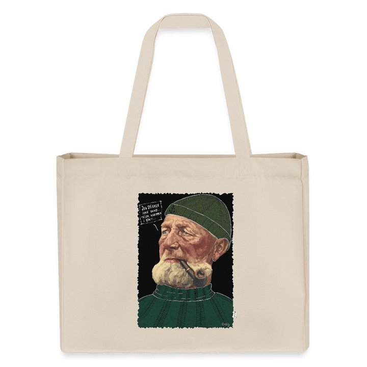 Anker Bådsmand - Stor kraftig mulepose i genbrugsstof - Stanley/Stella recycled shopping bag - råhvid - Dajlig