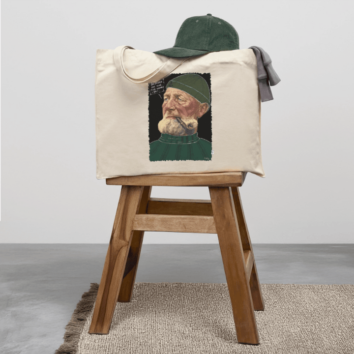Anker Bådsmand - Stor kraftig mulepose i genbrugsstof - Stanley/Stella recycled shopping bag - råhvid - Dajlig