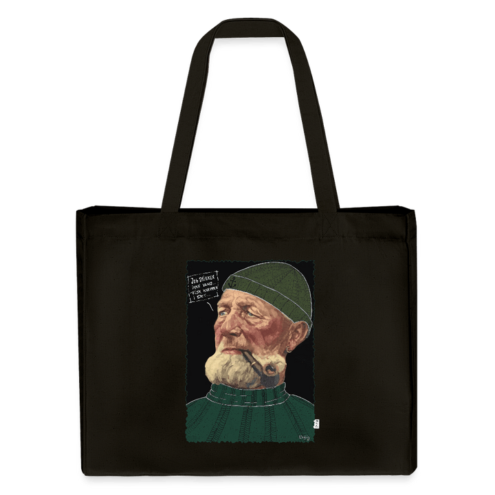 Anker Bådsmand - Stor kraftig mulepose i genbrugsstof - Stanley/Stella recycled shopping bag - sort - Dajlig