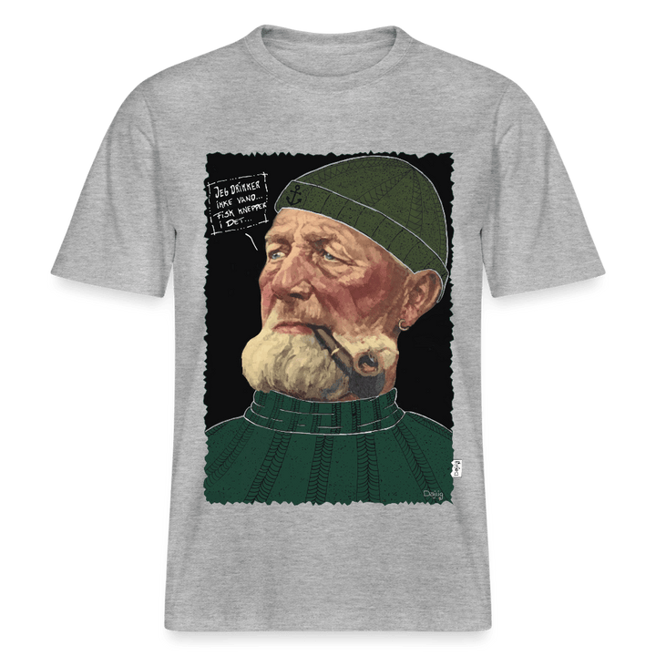 Anker Bådsmand - Unisex T-shirt - Stanley/Stella Relaxed Fit økologisk unisex - T-shirt Sparker - grå meleret - Dajlig