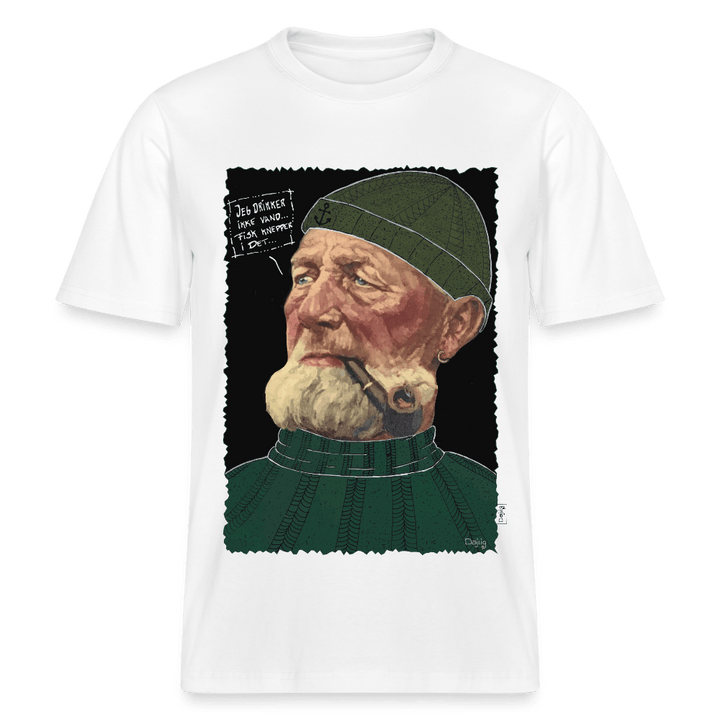 Anker Bådsmand - Unisex T-shirt - Stanley/Stella Relaxed Fit økologisk unisex - T-shirt Sparker - hvid - Dajlig