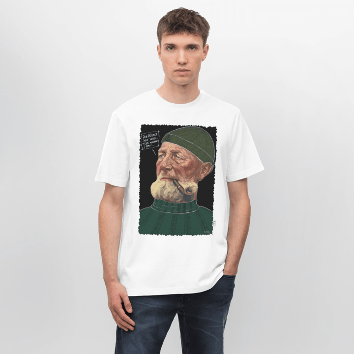 Anker Bådsmand - Unisex T-shirt - Stanley/Stella Relaxed Fit økologisk unisex - T-shirt Sparker - hvid - Dajlig