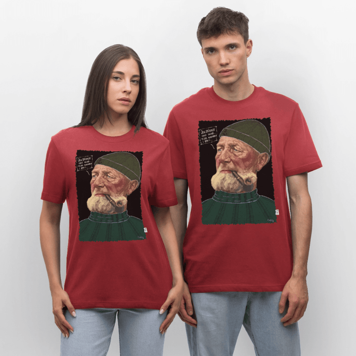 Anker Bådsmand - Unisex T-shirt - Stanley/Stella Relaxed Fit økologisk unisex - T-shirt Sparker - jordrød - Dajlig
