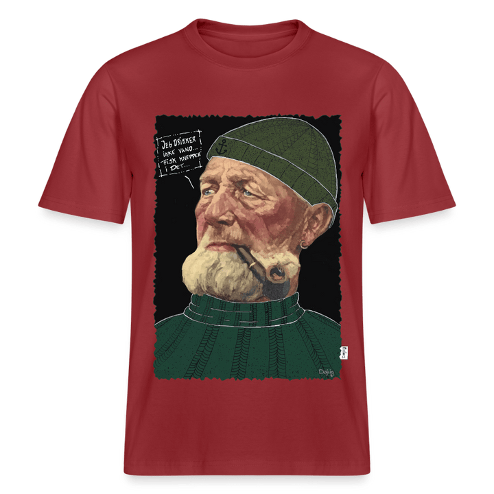 Anker Bådsmand - Unisex T-shirt - Stanley/Stella Relaxed Fit økologisk unisex - T-shirt Sparker - jordrød - Dajlig