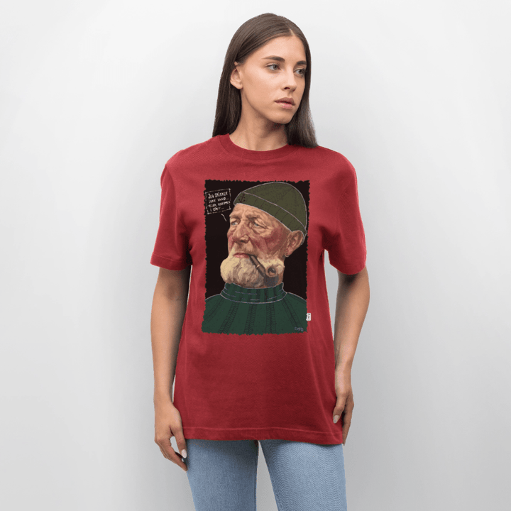 Anker Bådsmand - Unisex T-shirt - Stanley/Stella Relaxed Fit økologisk unisex - T-shirt Sparker - jordrød - Dajlig