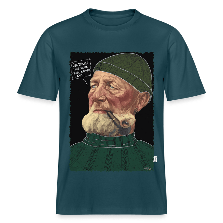 Anker Bådsmand - Unisex T-shirt - Stanley/Stella Relaxed Fit økologisk unisex - T-shirt Sparker - mørk petrol - Dajlig
