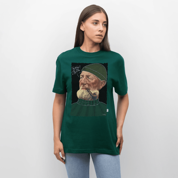 Anker Bådsmand - Unisex T-shirt - Stanley/Stella Relaxed Fit økologisk unisex - T-shirt Sparker - skovgrøn - Dajlig