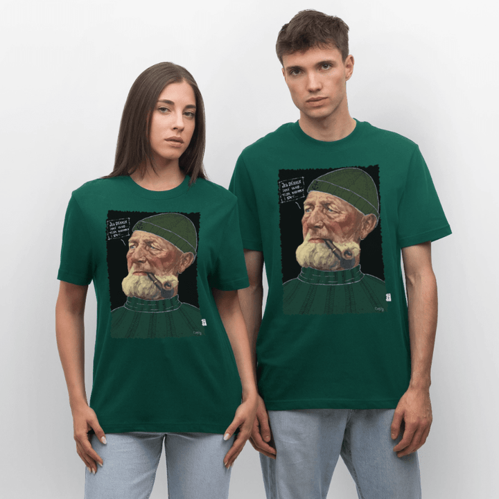Anker Bådsmand - Unisex T-shirt - Stanley/Stella Relaxed Fit økologisk unisex - T-shirt Sparker - skovgrøn - Dajlig