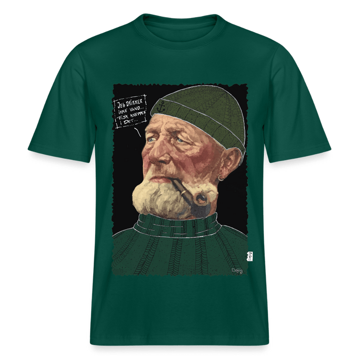 Anker Bådsmand - Unisex T-shirt - Stanley/Stella Relaxed Fit økologisk unisex - T-shirt Sparker - skovgrøn - Dajlig