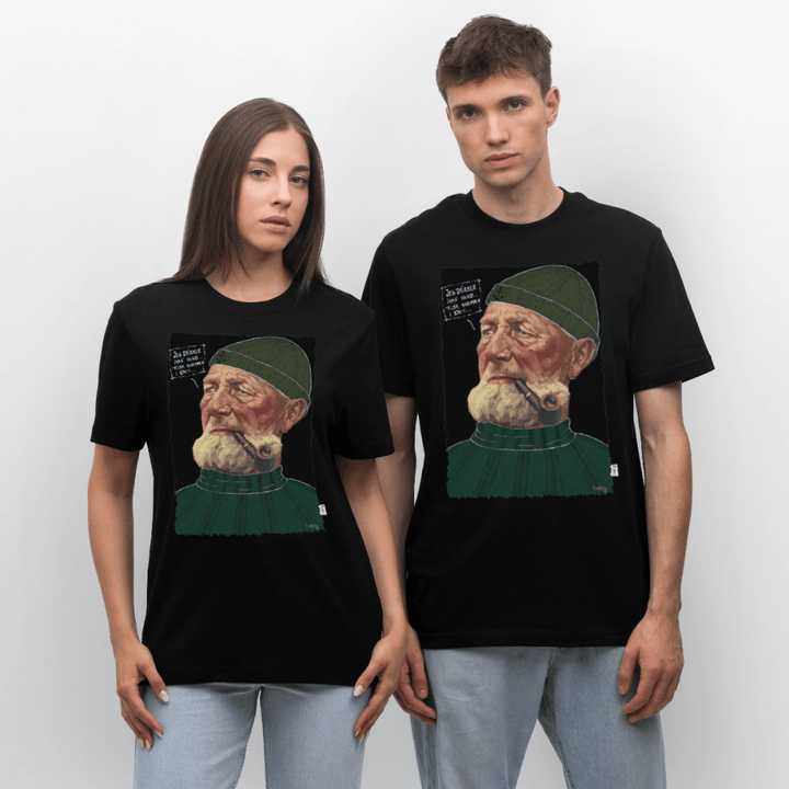 Anker Bådsmand - Unisex T-shirt - Stanley/Stella Relaxed Fit økologisk unisex - T-shirt Sparker - sort - Dajlig