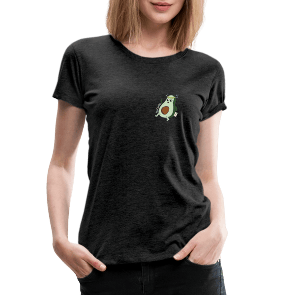 AvoCardio - Premium Dame T-shirt - Dame premium T-shirt - charcoal - Dajlig.dk