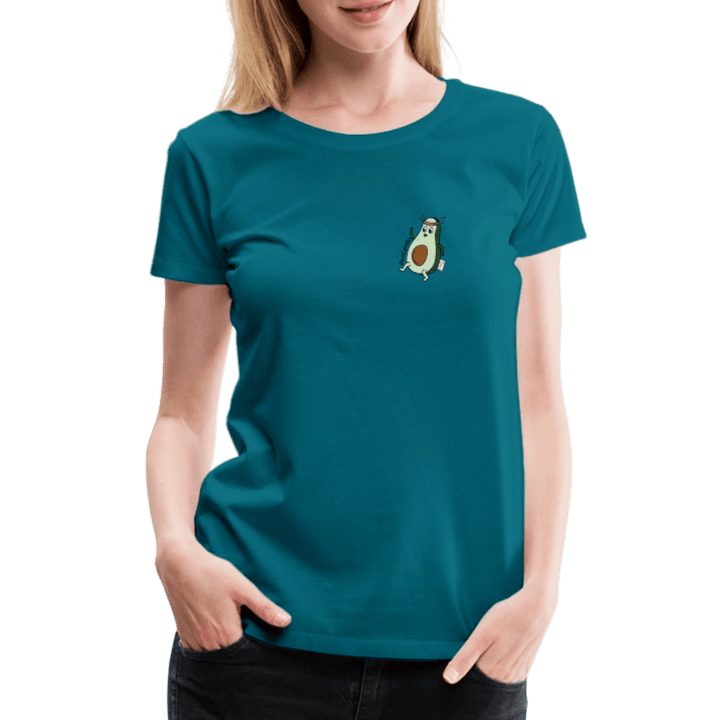 AvoCardio - Premium Dame T-shirt - Dame premium T-shirt - divablå - Dajlig