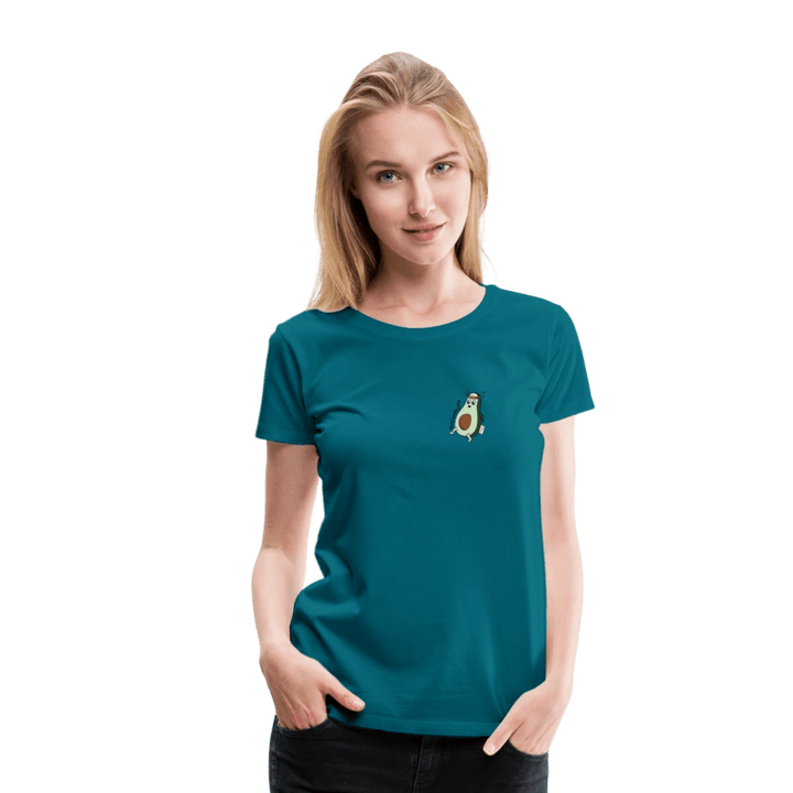 AvoCardio - Premium Dame T-shirt - Dame premium T-shirt - divablå - Dajlig
