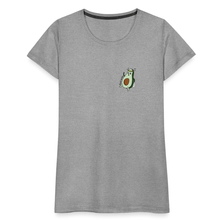 AvoCardio - Premium Dame T-shirt - Dame premium T-shirt - grå meleret - Dajlig