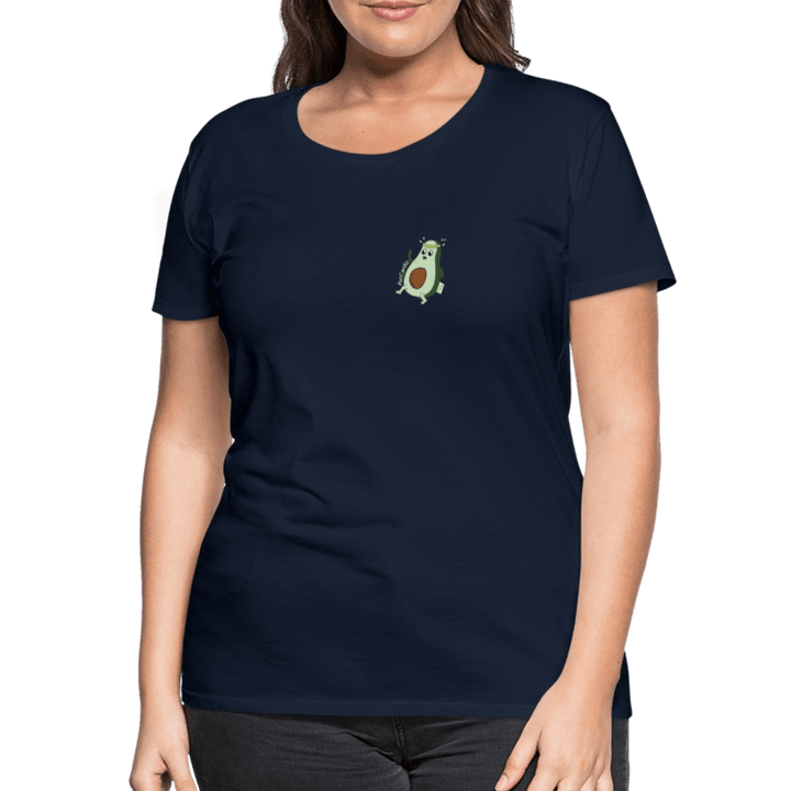AvoCardio - Premium Dame T-shirt - Dame premium T-shirt - marineblå - Dajlig
