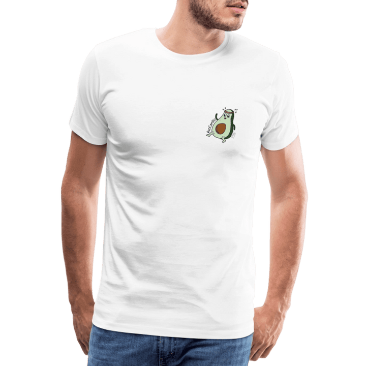 AvoCardio - Premium Herre T-shirt - Herre premium T-shirt - Grå meleret - Dajlig.dk