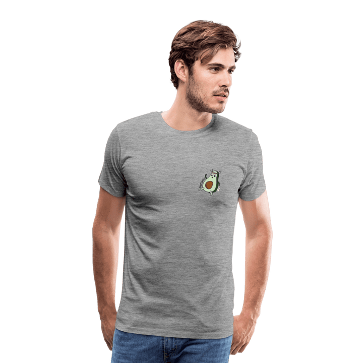 AvoCardio - Premium Herre T-shirt - Herre premium T-shirt - Grå meleret - Dajlig.dk