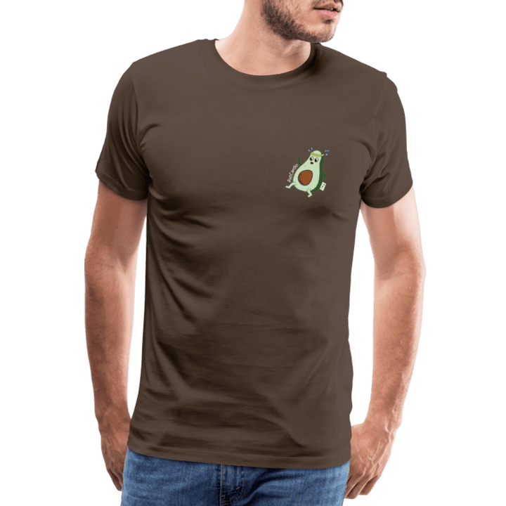 AvoCardio - Premium Herre T-shirt - Herre premium T-shirt - gråbrun - Dajlig.dk