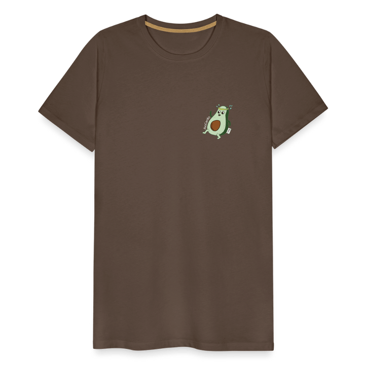 AvoCardio - Premium Herre T-shirt - Herre premium T-shirt - gråbrun - Dajlig.dk