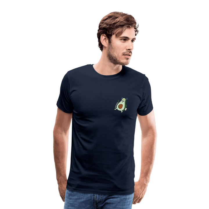 AvoCardio - Premium Herre T-shirt - Herre premium T-shirt - marineblå - Dajlig.dk