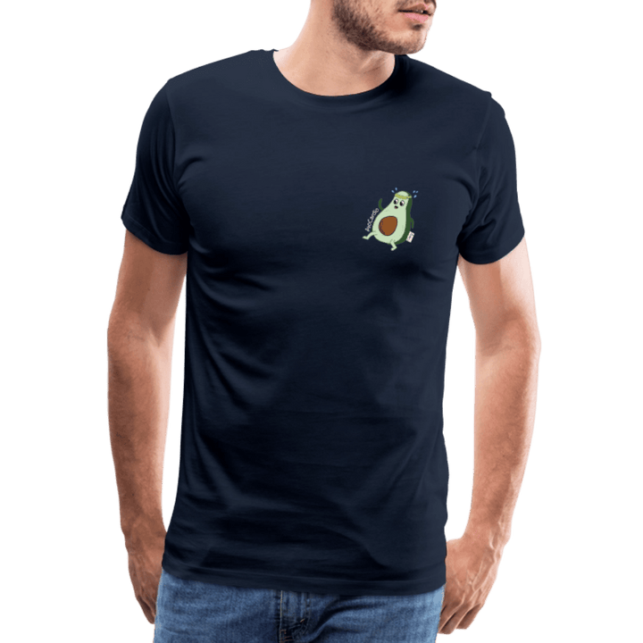 AvoCardio - Premium Herre T-shirt - Herre premium T-shirt - marineblå - Dajlig.dk