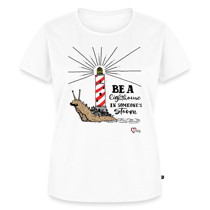 Be a Lighthouse Snegl - Eksklusiv Dame T-shirt - Dame premium T-shirt - hvid - Dajlig