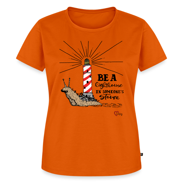 Be a Lighthouse Snegl - Eksklusiv Dame T-shirt - Dame premium T-shirt - orange - Dajlig