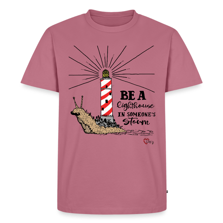Be a Lighthouse Snegl - Eksklusiv Herre T-shirt - Herre premium T-shirt - mauve - Dajlig
