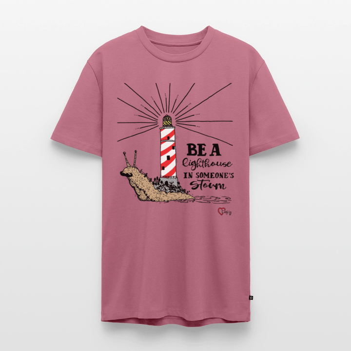 Be a Lighthouse Snegl - Eksklusiv Herre T-shirt - Herre premium T-shirt - mauve - Dajlig