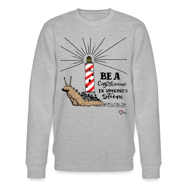 Be a Lighthouse Snegl - Kraftig Unisex Sweatshirt - Stanley/Stella økologisk unisex - sweatshirt CHANGER - grå meleret - Dajlig