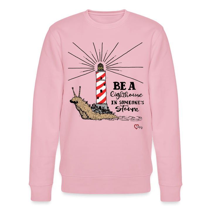 Be a Lighthouse Snegl - Kraftig Unisex Sweatshirt - Stanley/Stella økologisk unisex - sweatshirt CHANGER - lys rosa - Dajlig.dk