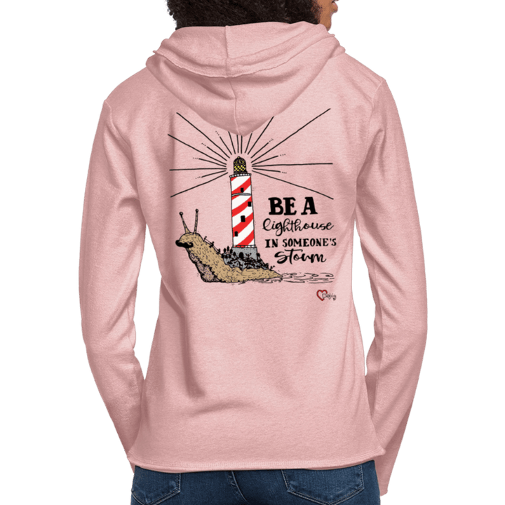 Be a Lighthouse Snegl - Let Unisex hættetrøje - Let sweatshirt med hætte, unisex - grå meleret - Dajlig