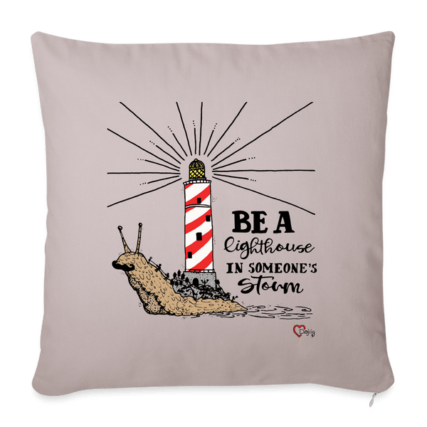 Be a Lighthouse Snegl - Sofapude betræk - Pudebetræk 45 x 45 cm - Lys beige - Dajlig.dk