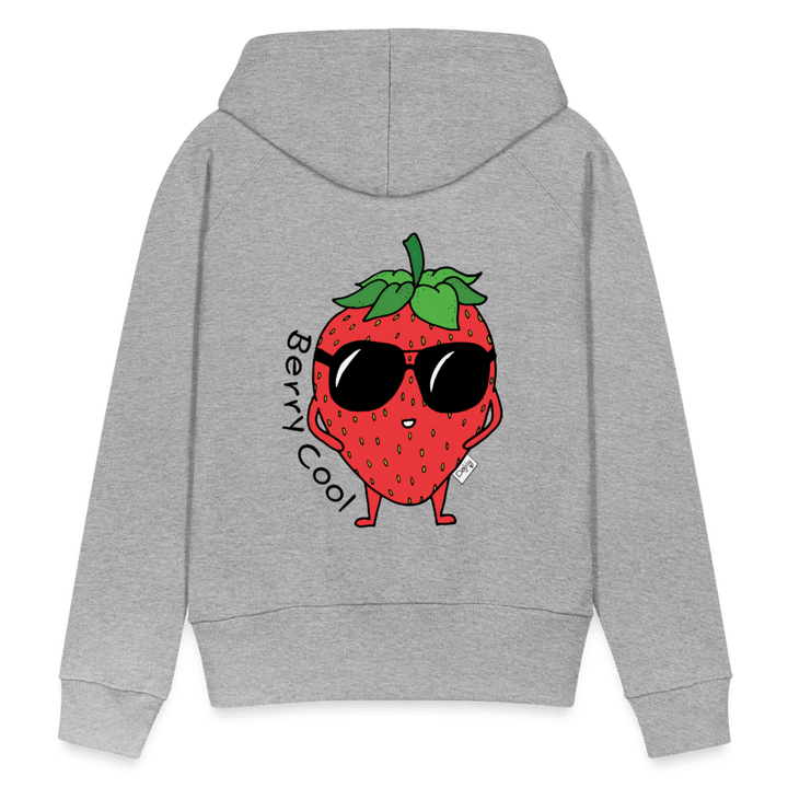 Berry Cool - Dame Hættetrøje - Dame Premium hættetrøje - grå meleret - Dajlig