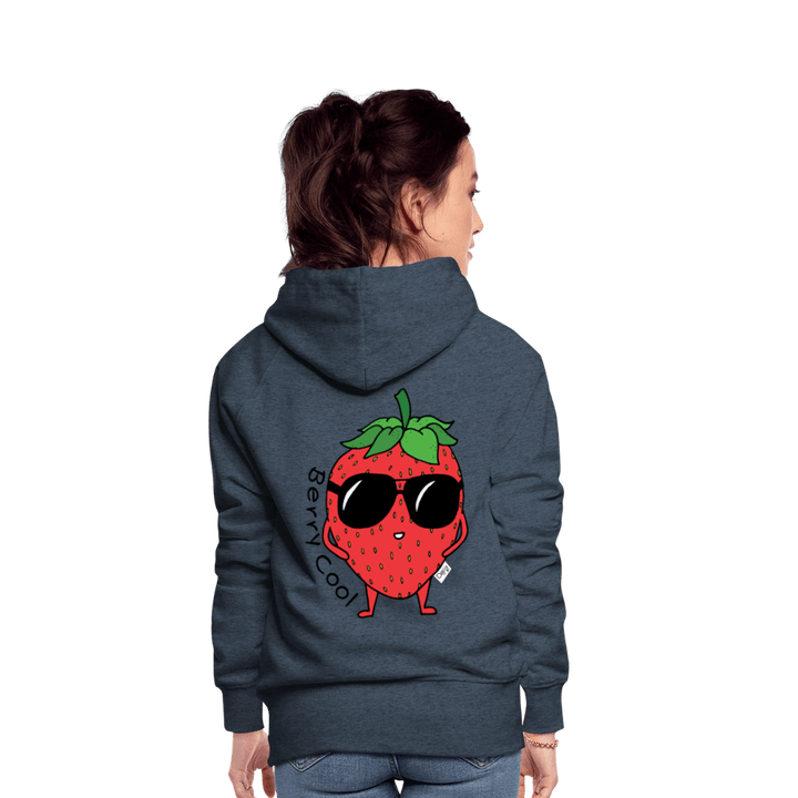 Berry Cool - Dame Hættetrøje - Dame Premium hættetrøje - hvid - Dajlig