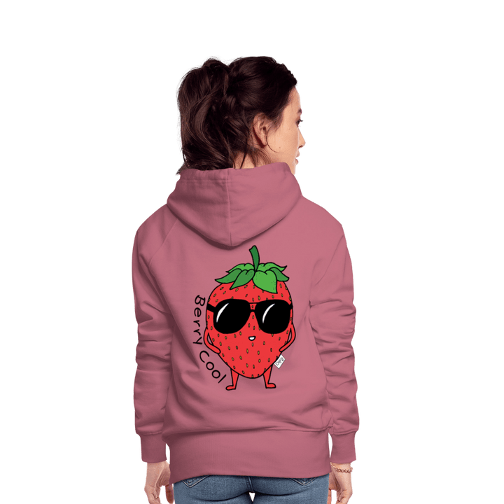 Berry Cool - Dame Hættetrøje - Dame Premium hættetrøje - rødviolet - Dajlig