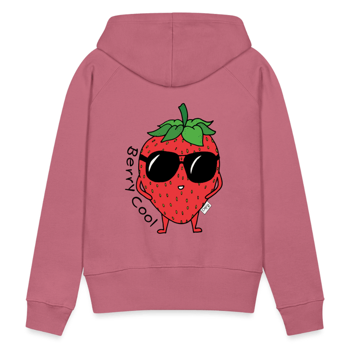 Berry Cool - Dame Hættetrøje - Dame Premium hættetrøje - rødviolet - Dajlig