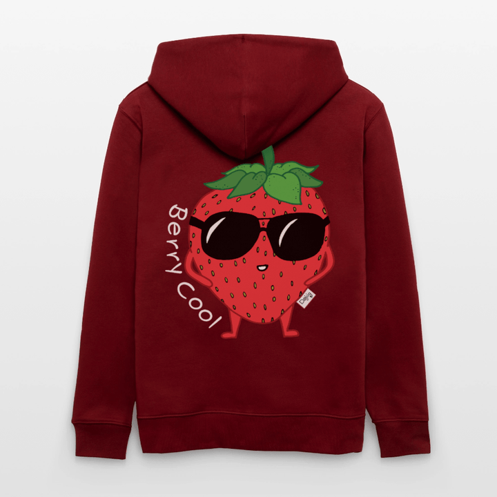 Berry Cool - Kraftig Unisex Hættetrøje m. lynlås - Stanley/Stella økologisk unisex - hættejakke CULTIVATOR - sort - Dajlig.dk