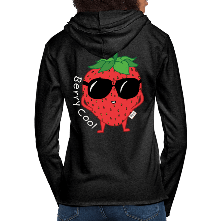 Berry Cool - Let Unisex Hættetrøje - Let sweatshirt med hætte, unisex - charcoal - Dajlig.dk