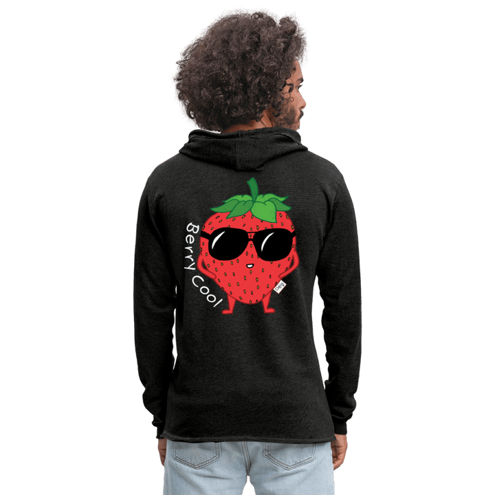 Berry Cool - Let Unisex Hættetrøje - Let sweatshirt med hætte, unisex - charcoal - Dajlig.dk