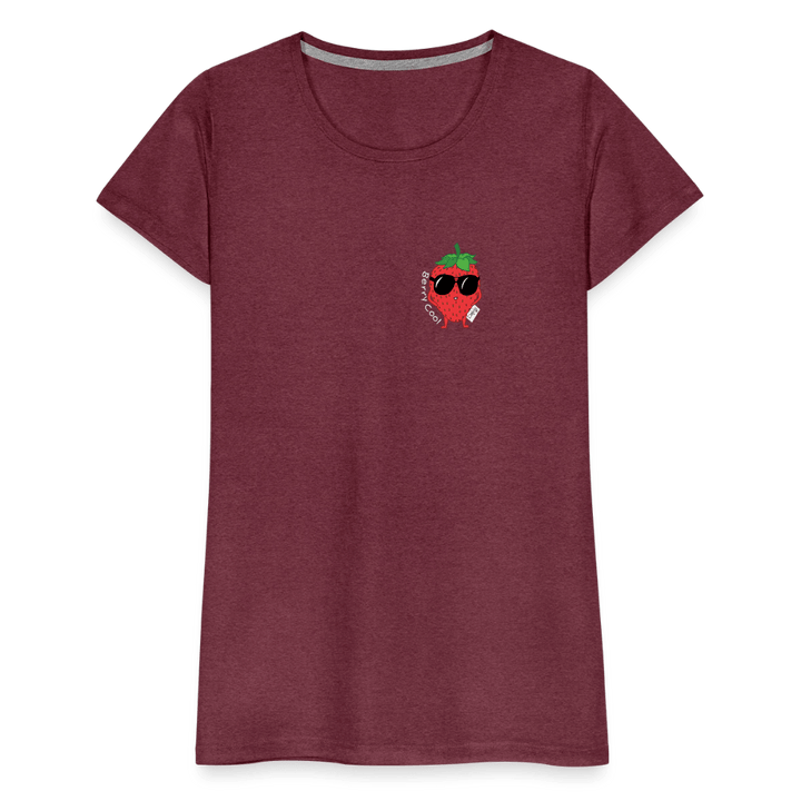 Berry Cool - Premium Dame T-shirt - Dame premium T-shirt - bordeaux meleret - Dajlig