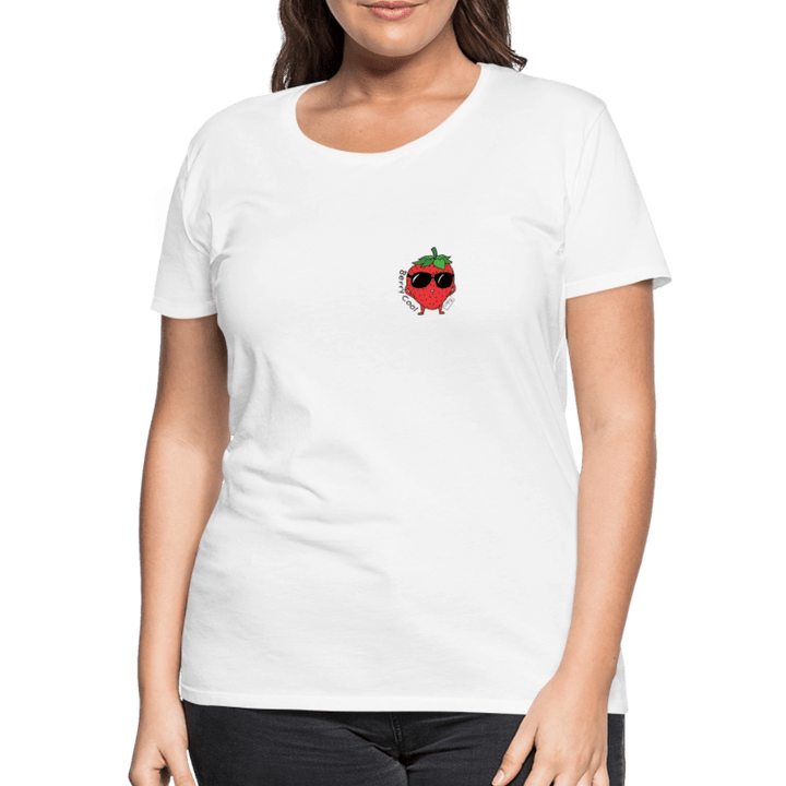 Berry Cool - Premium Dame T-shirt - Dame premium T-shirt - grå meleret - Dajlig.dk