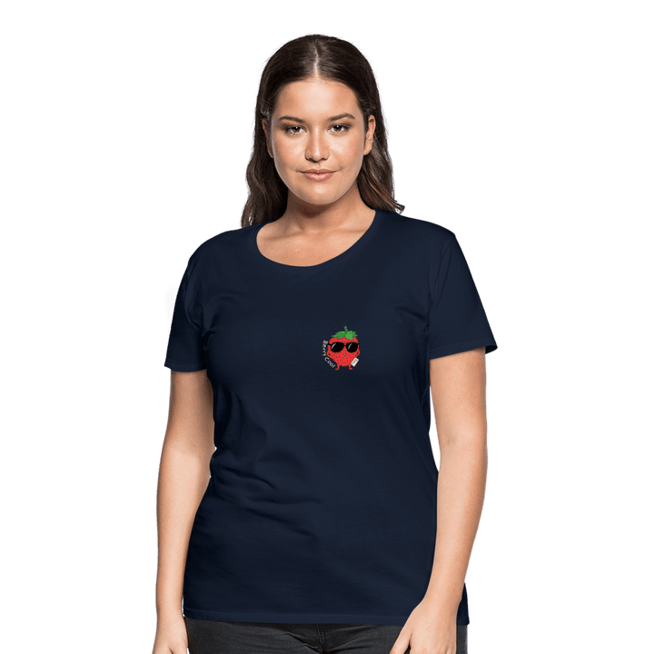 Berry Cool - Premium Dame T-shirt - Dame premium T-shirt - marineblå - Dajlig.dk