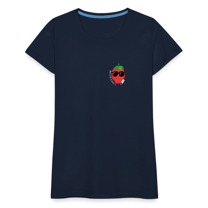 Berry Cool - Premium Dame T-shirt - Dame premium T-shirt - marineblå - Dajlig